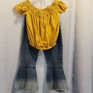 4t bell bottom boutique outfit